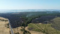 Четвърти ден продължава борбата с огъня край Сунгурларе