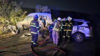 Адска катастрофа между SUV и бус затвори пътя край Рогачево снощи