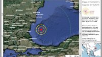 Трус в Черно море: Земетресението е на 115 км от Каварна